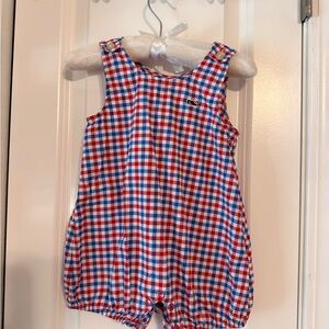 Vineyard Vines Red and Blue Plaid Bubble